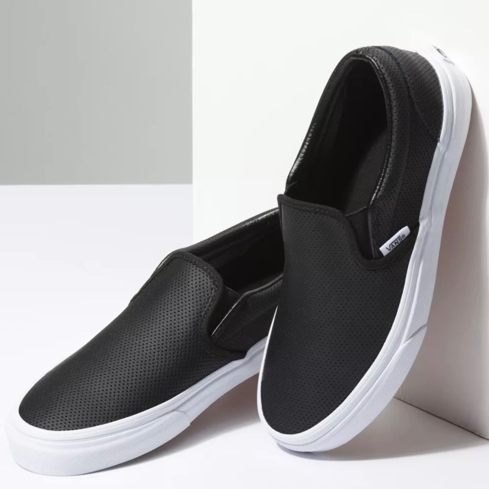 Vans “Perf Leather Slip-On” - Black